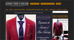 Desktop Screenshot of johnthetailorshop.com